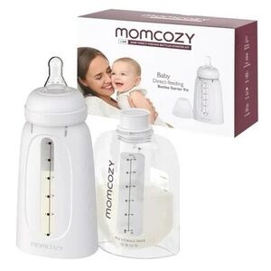 NWT Momcozy Baby Direct-feeding Bottles Starter Kit, 6oz.